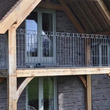 Balcony railings for timber framed new build