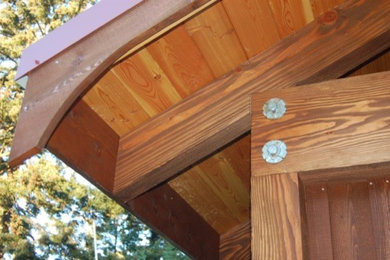 Inspiration for a rustic exterior home remodel in Seattle