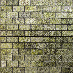 Maximo Glass Tile Etched Brick B - Tile