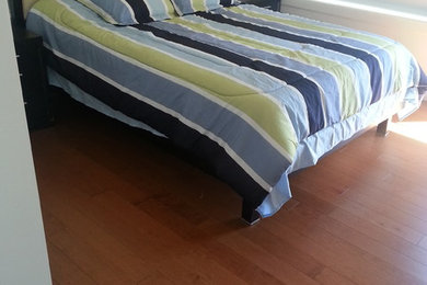 Inspiration for a contemporary bedroom remodel in Vancouver