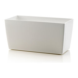 Plastic Coimbra Planter Plastic - White - Outdoor Plant Pots & Planters
