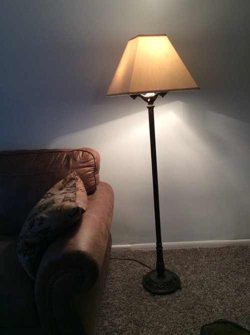 floor lamp with clock