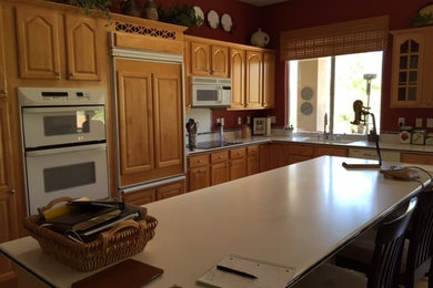 Before Photo of Palm Desert Kitchen Remodel: From Traditional to Transitional