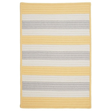 Stripe It Rug, Yellow Shimmer, 2'x3'