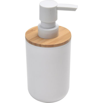 Soap and Lotion Dispenser Padang White 10 FL OZ Bamboo