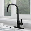 Design House 595678 Eastport II 1.8 GPM 1 Hole Kitchen Faucet - - Matte Black