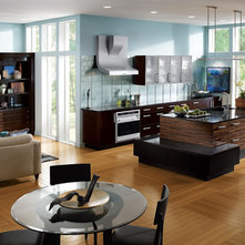 Contemporary Kitchen Cabinetry by Columbia Cabinets