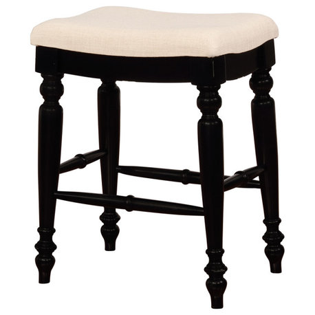 Marino Black Backless Counter Stool