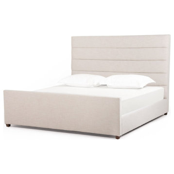 Daphne Bed-Cambric Ivory-King