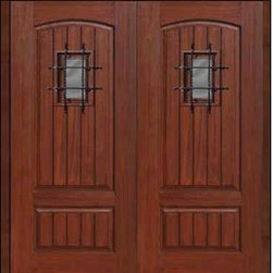 Prehung Speakeasy Home Double Door 80 Fiberglass
2 Panel V-Grooved Solid
6266[57 - Front Doors