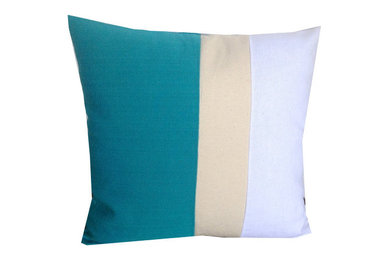 Color Block Decorative Pillow Cover