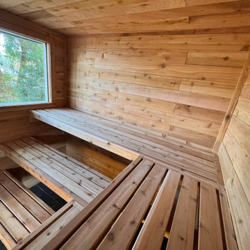 Puget Sound Shed to Sauna Conversion