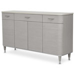 Michael Amini - Eclipse Sideboard - Moonlight Gray - Create the dining experience of a lifetime! The Eclipse Sideboard is guaranteed to brighten your dining room and add the convenient storage space you need.