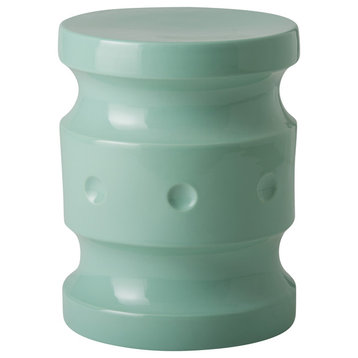 Spindle Stool, Light Teal