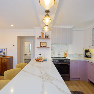 East York Bungalow Dark Lilac Custom Home