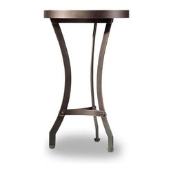 Reclaimed Wood Round End Table - Side Tables And End Tables