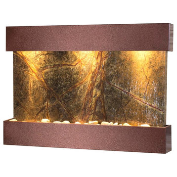 Reflection Creek Water Feature by Adagio, Green Marble, Copper Vein