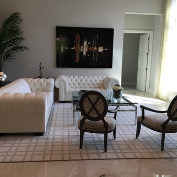 Relaxed transitional home in a Country Club community in West Palm Beach