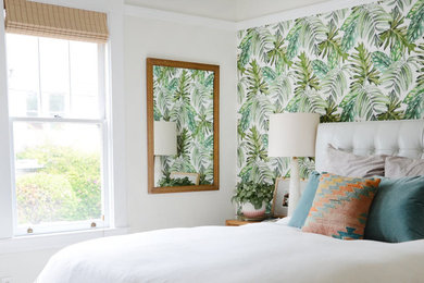 Example of an island style bedroom design in San Francisco