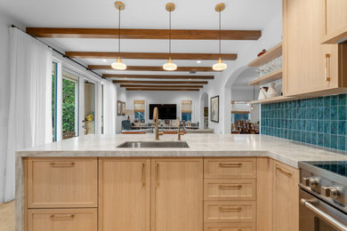 Inspiration for a contemporary kitchen remodel in Miami