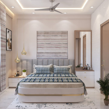 White themed Master Bedroom