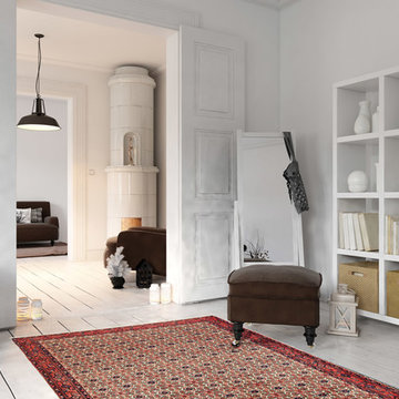Persian Senneh Rug in Contemporary Interior