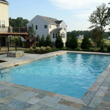 Swimming Pool with Fire Pit