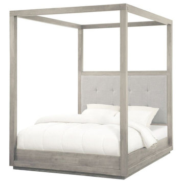Modus Oxford Full Canopy Bed, Mineral