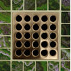 Ebbe Square Shower Drain Grates PVD, Brushed Bronze