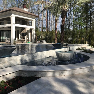 367 - Luxurious Pool with Fire Balls and Infinity Edge