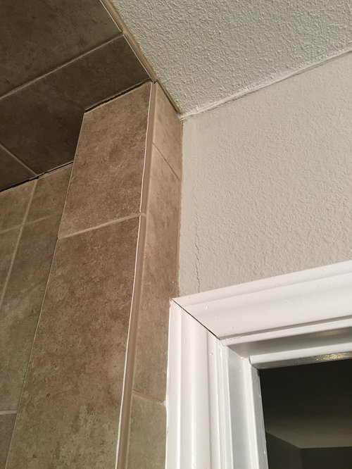 Cracking grout in new shower