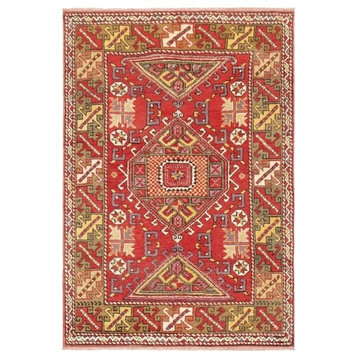 Pasargad Vintage Oushak Collection Hand-Knotted Wool Area Rug, 4'1"x6'
