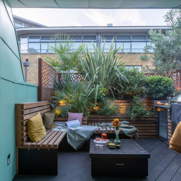The roof terrace