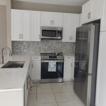 Contemporary Kitchen Remodel Done With Removing a Wall