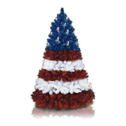 Stars and Stripes Christmas Tree - Holiday Decorations
