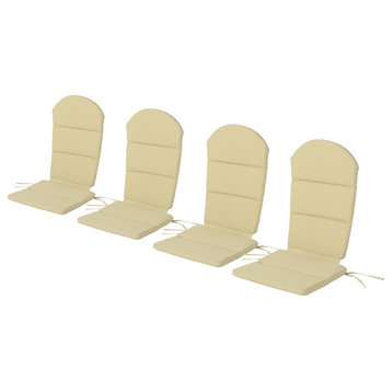 Malibu Outdoor Water-Resistant Adirondack Chair Cushions, Set of 4, Khaki