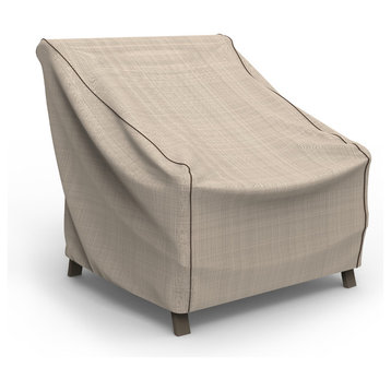 Budge English Garden Tan Tweed Large Outdoor Chair Cover, 34"x36"x41"