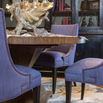 Dining Room - Purple chairs