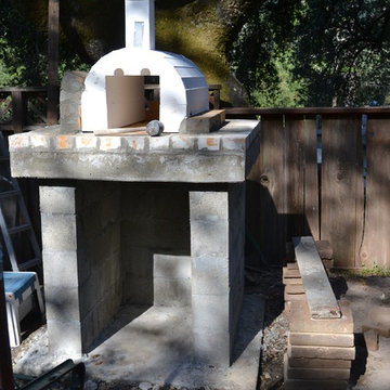 The Freeman Family Wood Fired Brick Pizza Oven in California