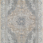 Rugs America - Rugs America Milford MD45A Transitional Vintage Belvedere Beige Rugs, 8'x10' - A modern interpretation of centuries-old style, we are proud to introduce our exquisite Belvedere Beige area rug, fusing old-world elegance with new-age flair. The creative composition between taupe and navy blue gorgeously accentuates classic motifs blooming throughout the piece, while flawless linework coheres the intricate design. With every fiber perfectly loomed into place, this rug not only incorporates style into any space but offers a luxurious layer of comfort between your feet and the floor.Features