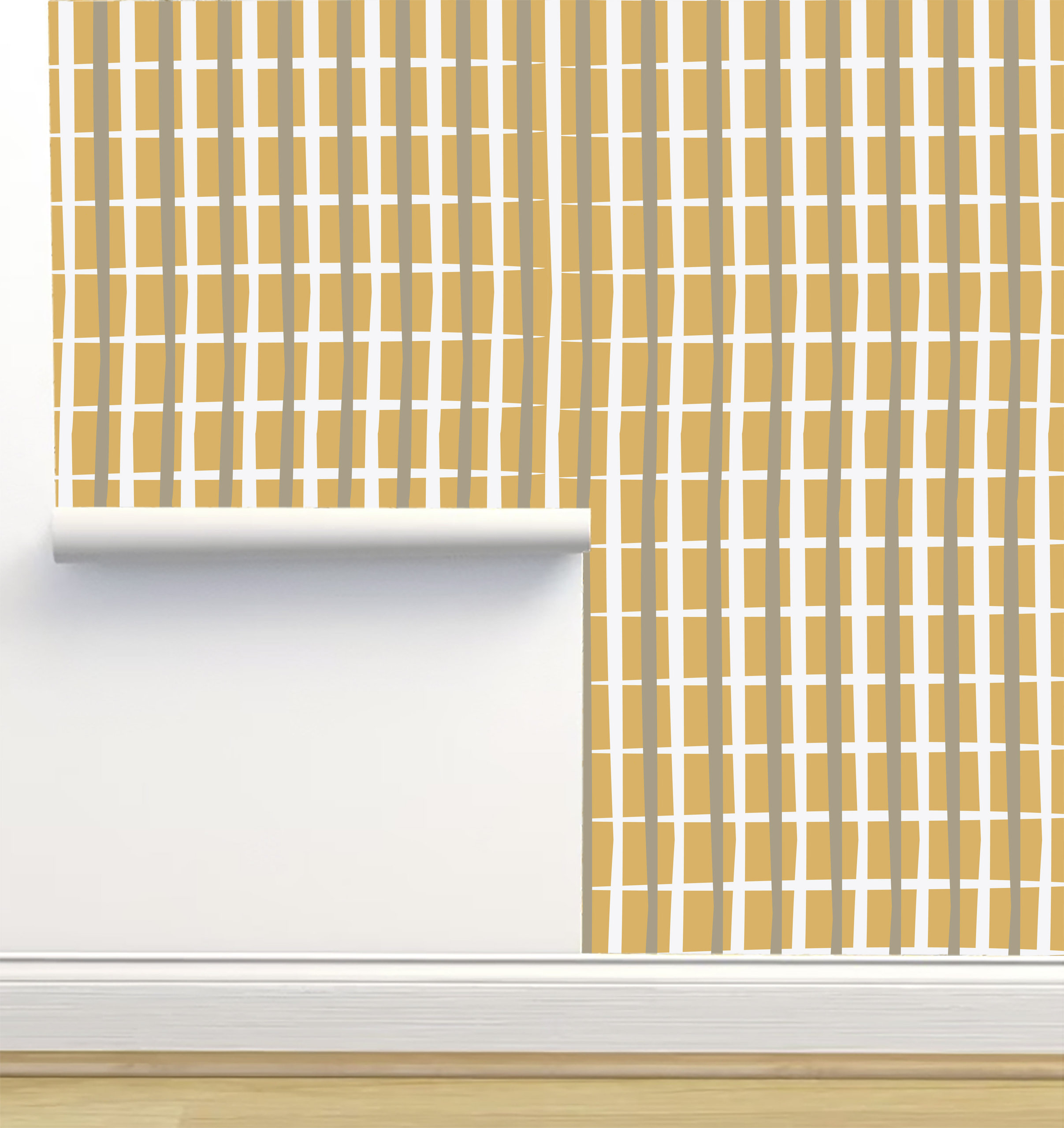 Geometry Blue Orca Wallpaper by Monor Designs, Sample 12