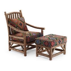 La Lune Collection - Rustic Chair #1167, Rustic Ottoman #1173 by La Lune Collection - Armchairs And Accent Chairs