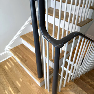Project #142 | Transitional Staircase with Over-the-Post Balustrade