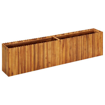 vidaXL Raised Garden Bed Raised Flower Bed Raised Garden Box Solid Acacia Wood