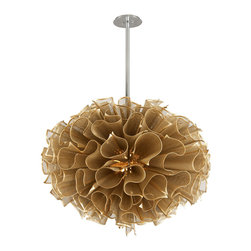 Corbett Lighting Pulse 2 Light Large Pendant in Gold Leaf - Products