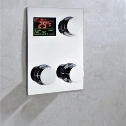 Fontana Luxury Digital Built in Thermostatic Mixing Valve LCD Screen - Showerheads And Body Sprays