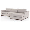 Colt 2-Piece Sectional,Aldred Silver / Right Arm Facing