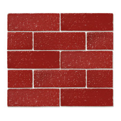 Product: Glazed Slimbrick Tile; Cranberry - Matte - Products