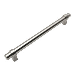 Cosmas - Cosmas 161-160SN Satin Nickel 6-5/16&rdquo; CTC (160mm) Euro Bar Pull [5 PACK] - Cabinet And Drawer Handle Pulls