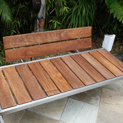 Custom Benches _ Stainless Steel Frame - Jon Koehler - Outdoor Benches